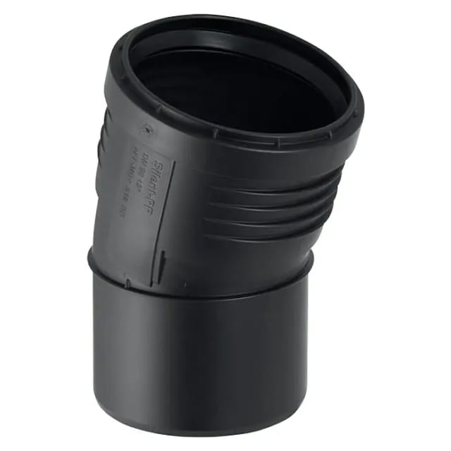 Silent pp Bogen 390320141 dn 70, 15°, schalloptimiert - Geberit