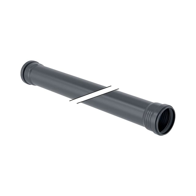 Geberit Silent-Pro Rohr mit zwei Muffen Außendurchmesser 90mm, Länge 100cm