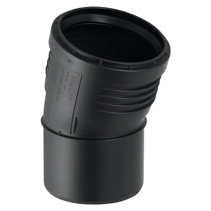 Silent pp Bogen 390020141 dn 30, 15°, schalloptimiert - Geberit