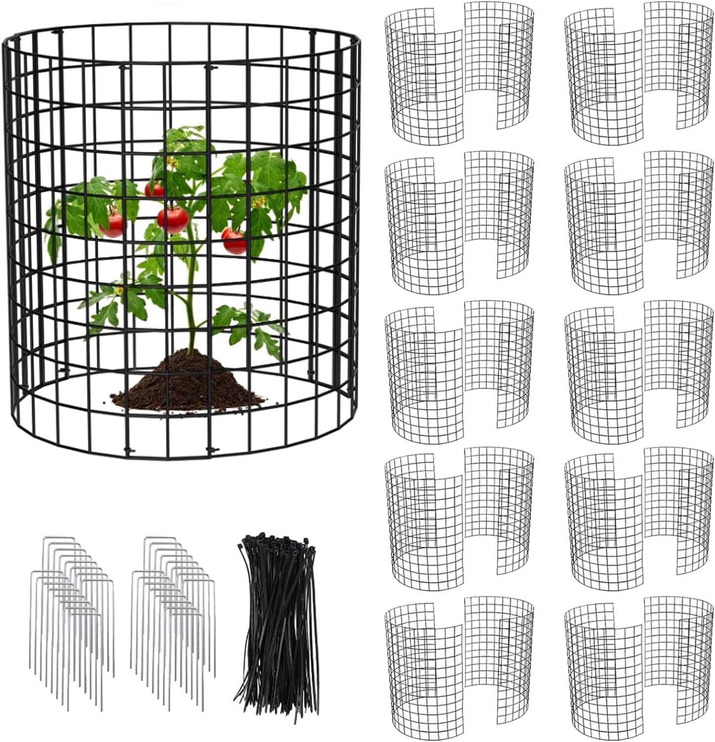 Cage À Plantes Contre Animaux,protecteurs De Plantes Contre Les Animaux,42.8 X 33cm Grillage De Protection Extensible,protection Plantes Arbustes Et Légumes Contre Les Animaux (10 Pcs)