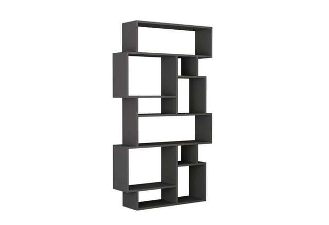 Decortie Karmato Modernes Bücherregal Display Unit Anthrazit Grau Hoch 168.5cm