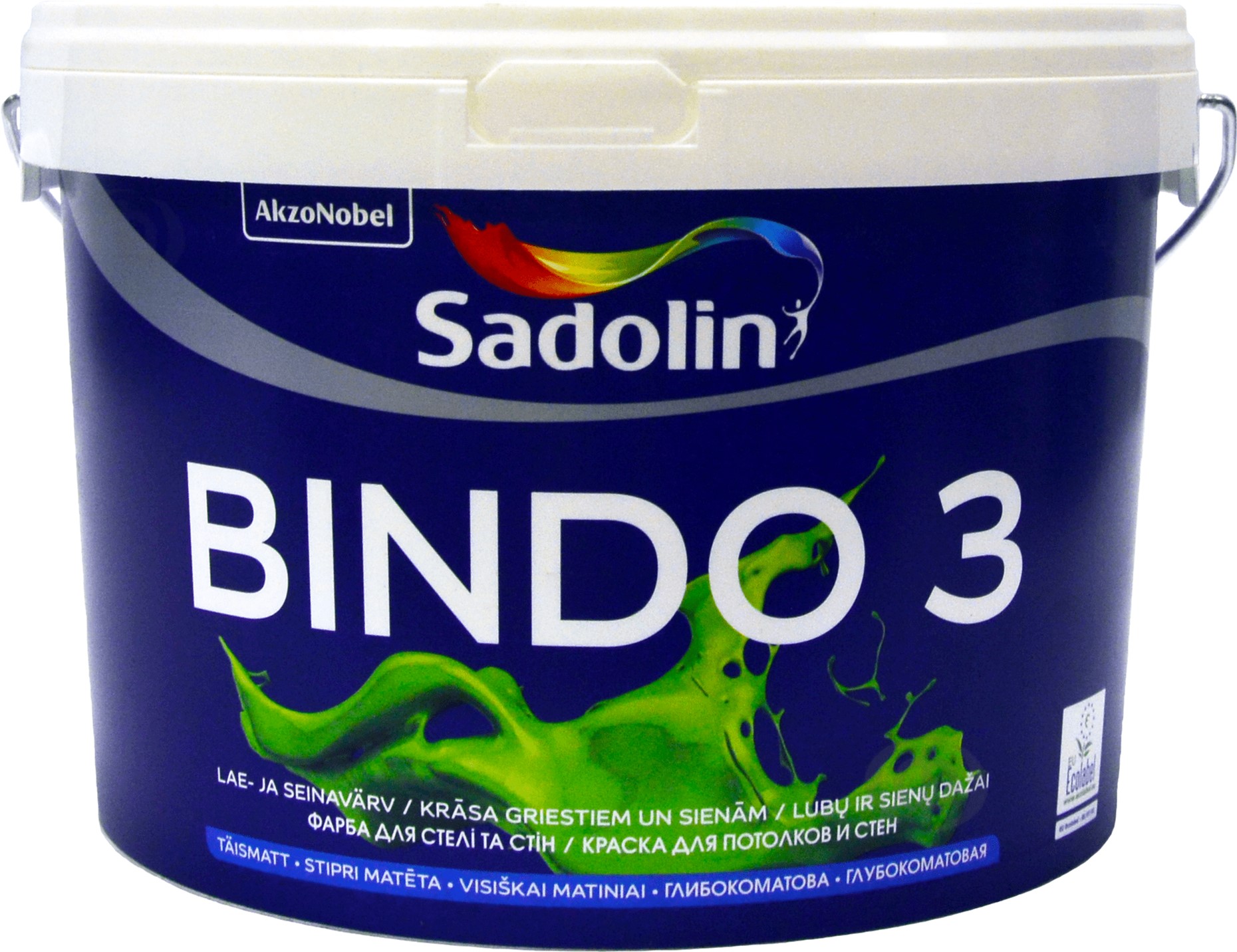 Sadolin Bindo 3 Tiefe Matte Latexfarbe Für Wände Und Decken, Weiß, Bw, 2,5 L (5078159)