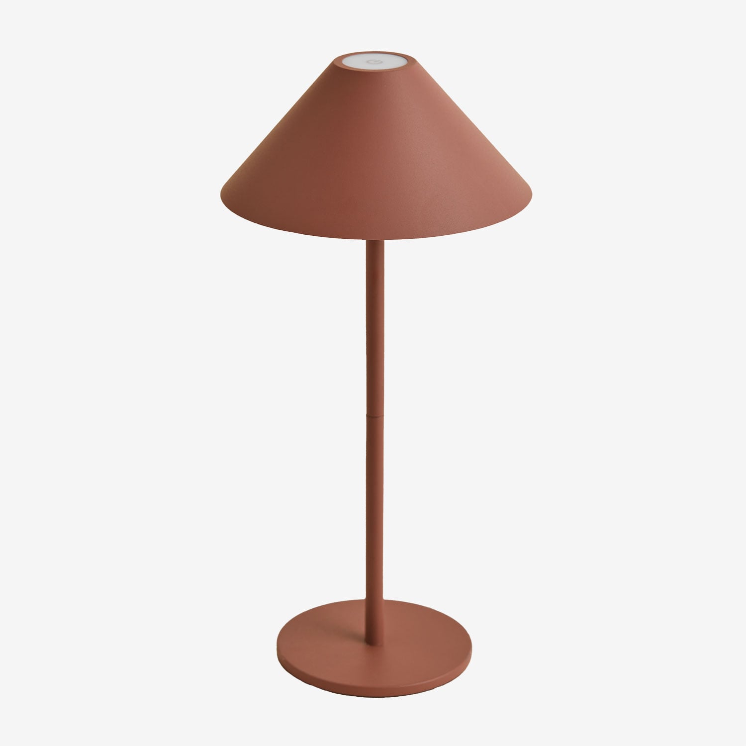 Sklum Kabellose Led-tischlampe Aus Eisen Nebida Terracotta