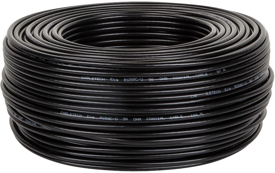 Cabletech Rg-58u 50 Ohm Koaxialkabel 100 M (5901436707295)