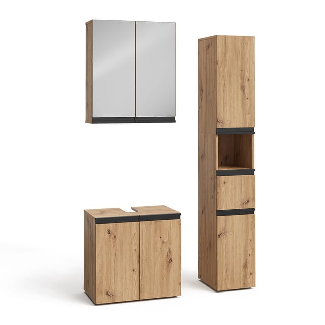 Badmöbel-set Torren, Artisan-eiche, 3-teilig, Vicco