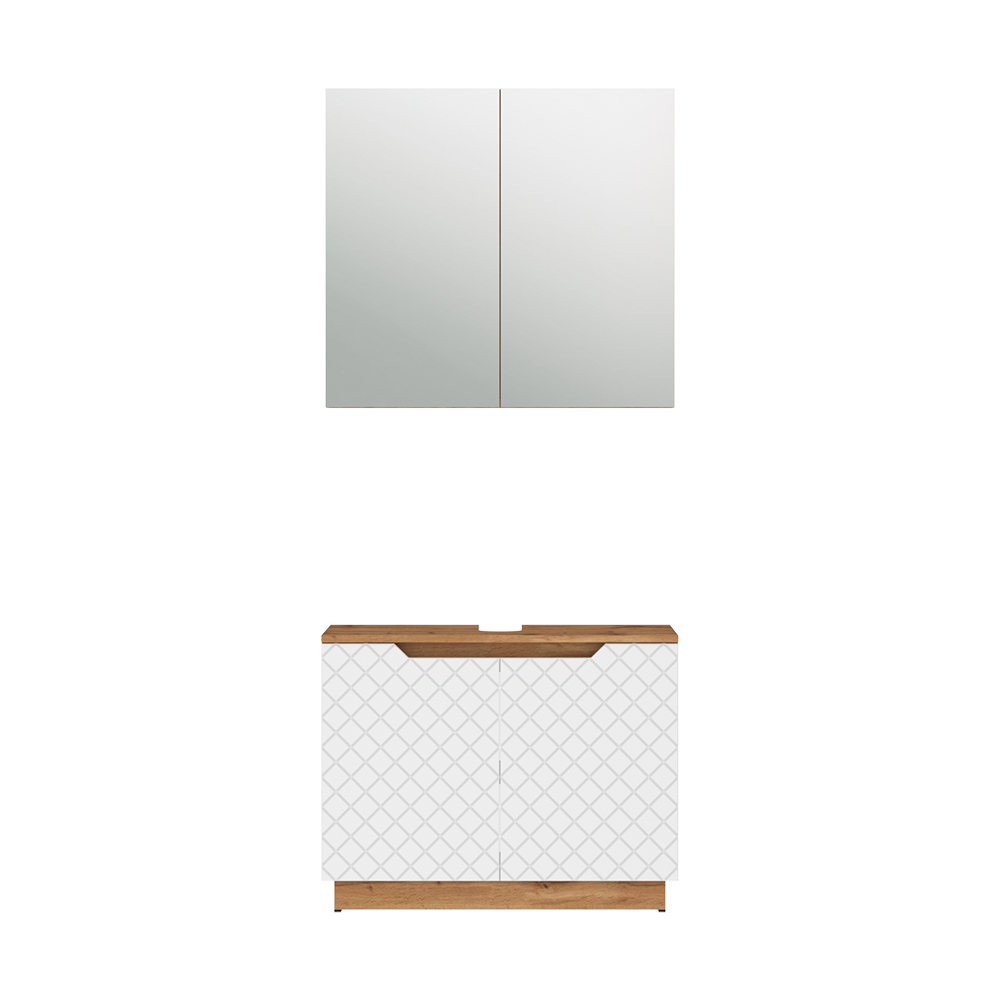 Badmöbel-set Lotta, Weiß, 2-teilig, Vicco