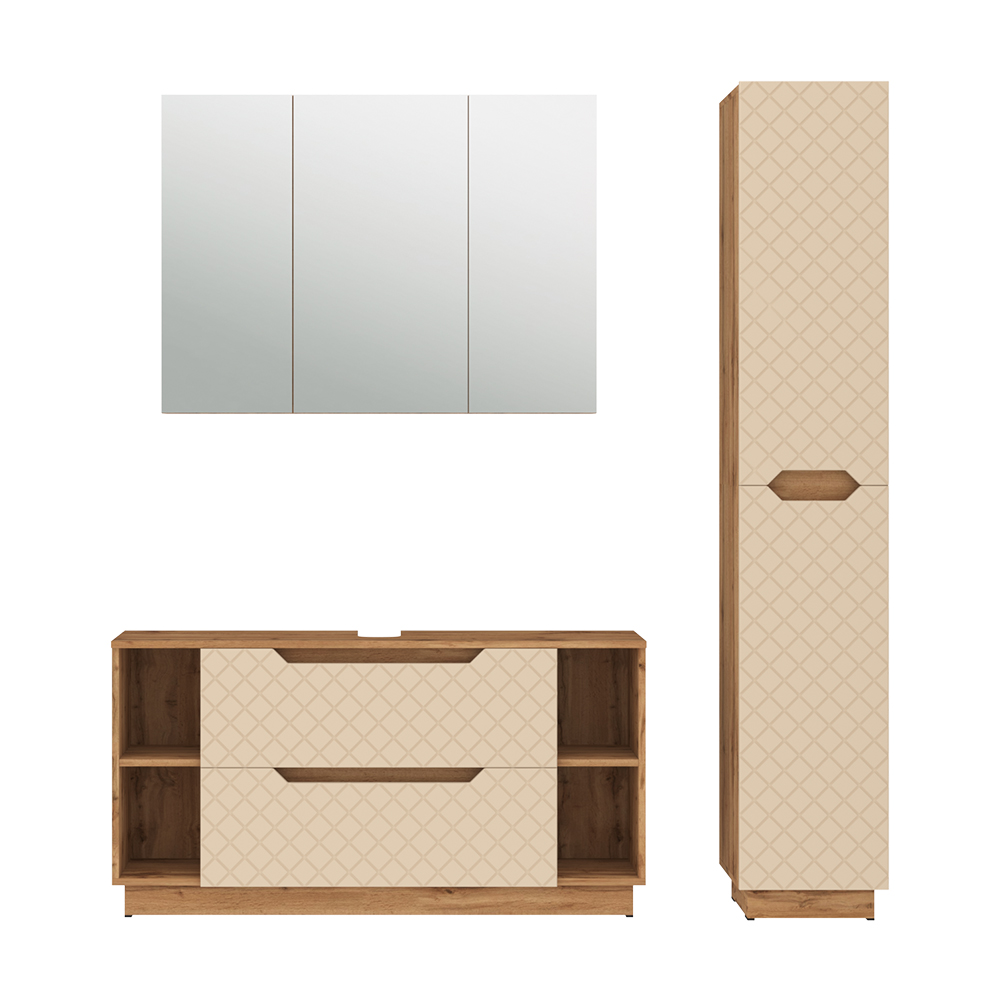 Badmöbel-set Lotta, Cashmere, 3-teilig, Vicco
