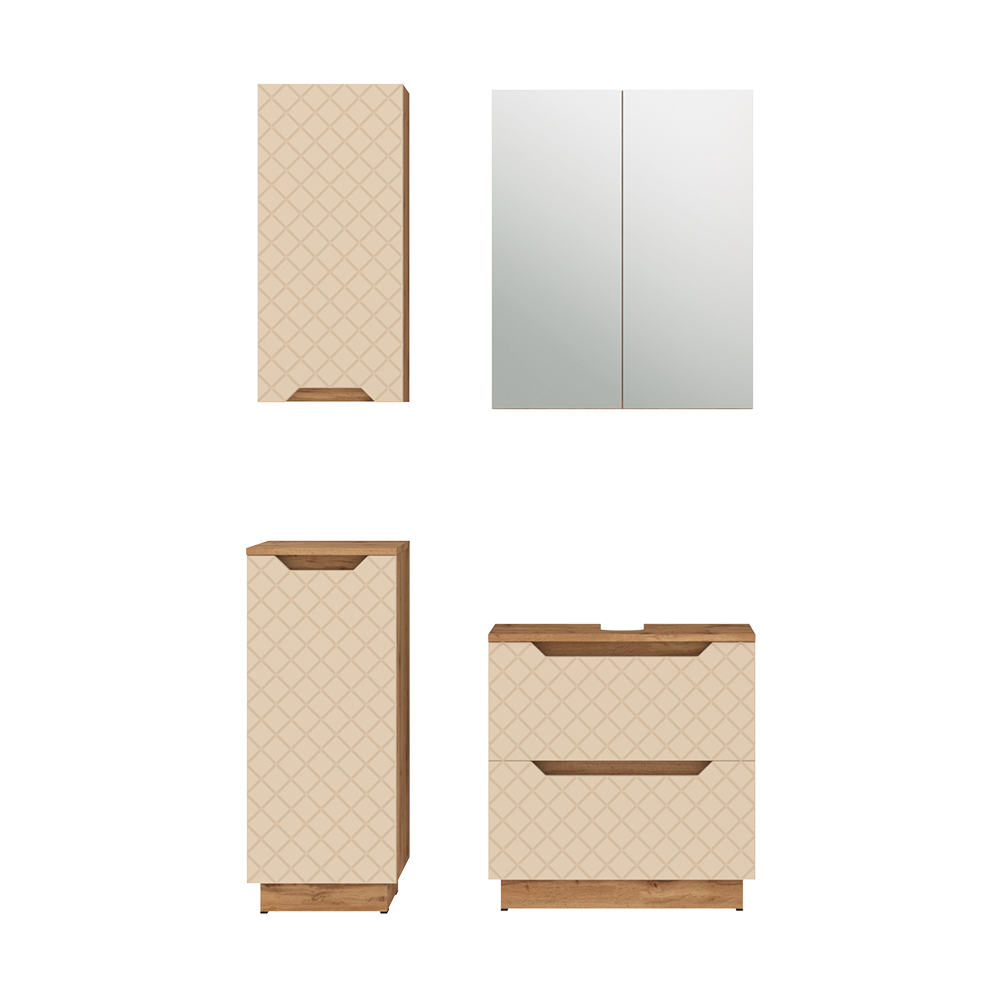 Badmöbel-set Lotta, Cashmere, 4-teilig, Vicco