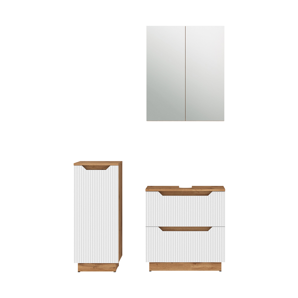 Badmöbel-set Lotta, Weiß, 3-teilig, Vicco