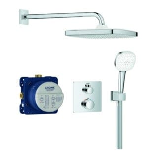 Grohtherm Duschsystem Unterputz mit Tempesta 250 Cube 34871000 - chrom - Grohe