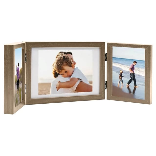 Vidaxl - Dreifach-Bilderrahmen Collage Hellbraun 28x18 cm+2x(13x18 cm)