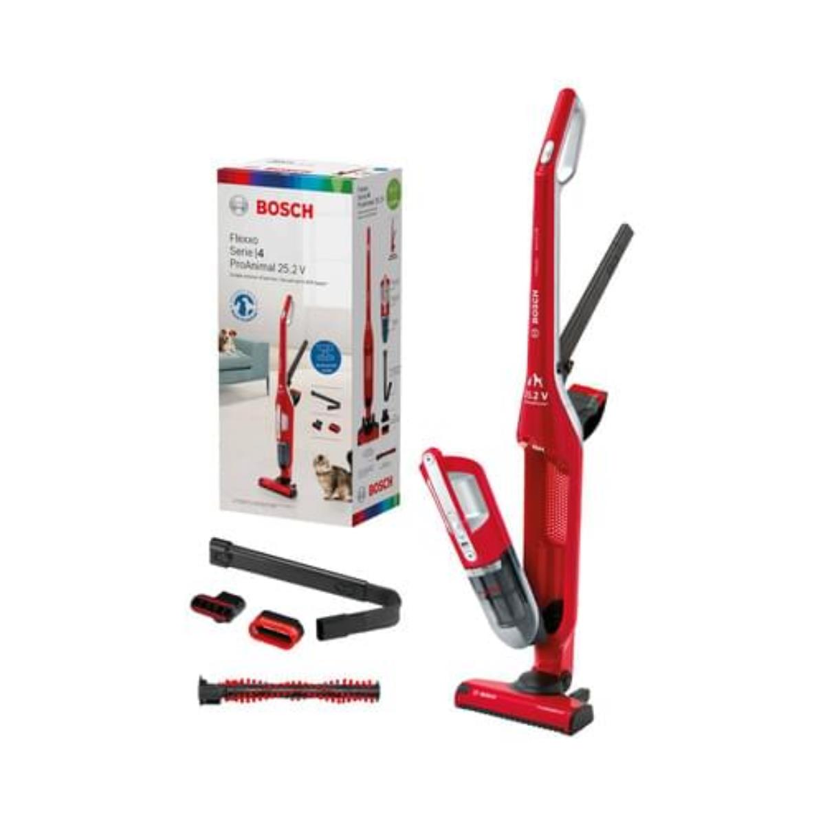 Bosch Bbh3zoo25 Flexxo 25.2v Rot Akkuhandstaubsauger 2-in-1