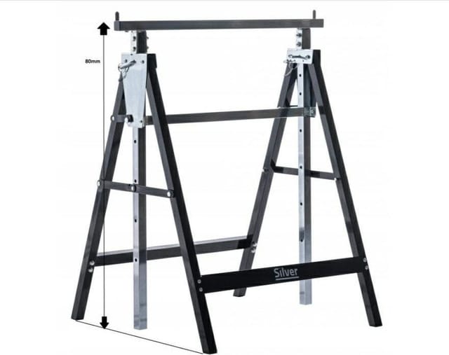 Werkstattständer Silver Kobyłka Silber Höhenverstellbar 800 1300 Mm