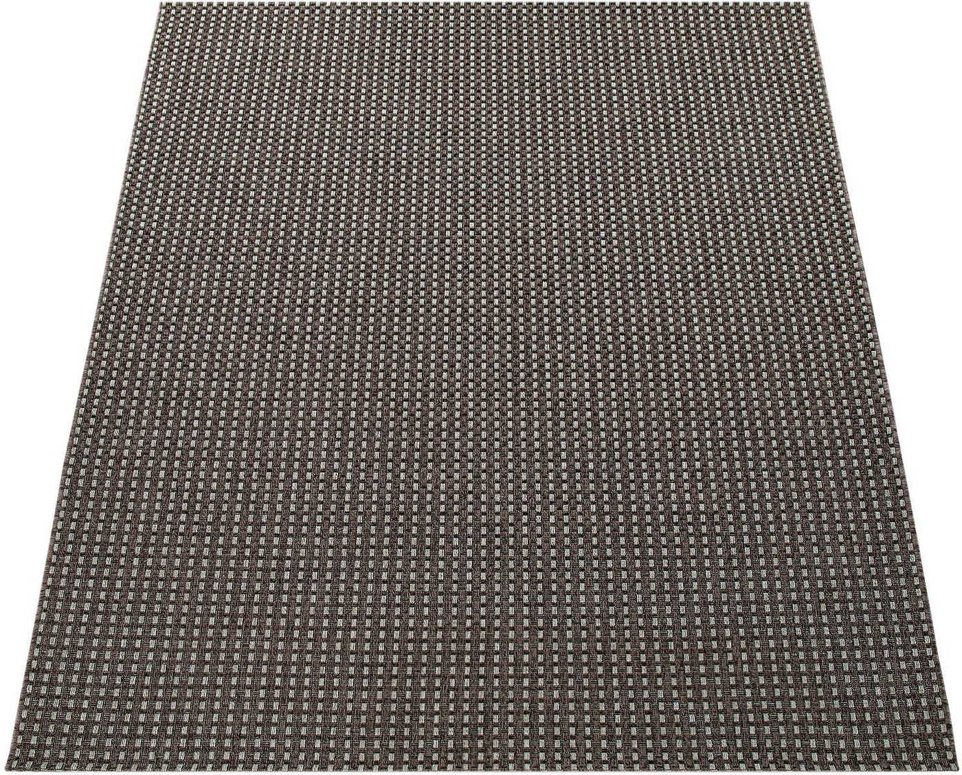 Paco Home In- & Outdoor Flachgewebe Teppich Sisal Optik Natürlicher Look Uni Braun Grau 120x170 cm Bild 5
