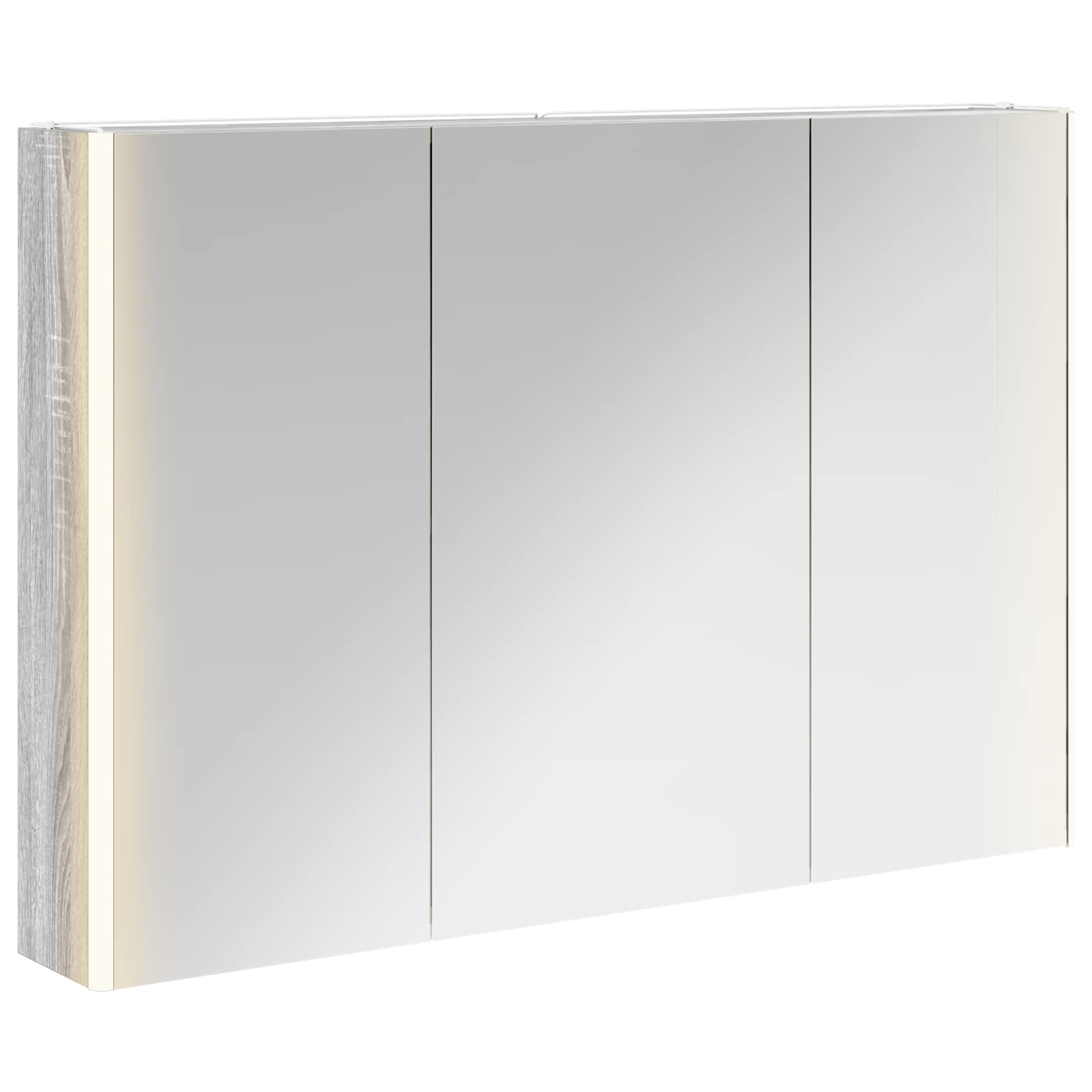 Badezimmerspiegelschrank Graues Sonoma 103,5 X 15,5 X 70 Cm Vidaxl