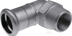 Winkelstück 22x3/4 Gz Ino Edelstahlpresse