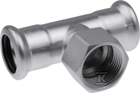 T-stück 28x1/2x28mm Gw Edelstahlpresse