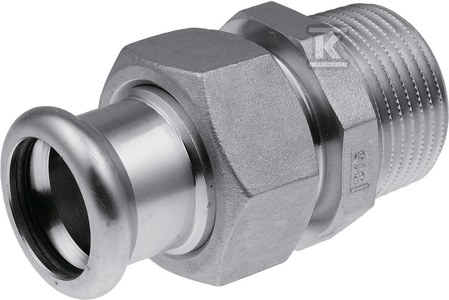 Gz 15x1/2 Ag Edelstahl-pressfitting