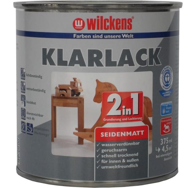 Klarlack 2in1 seidenmatt 0,375l 12400000030 - Wilckens