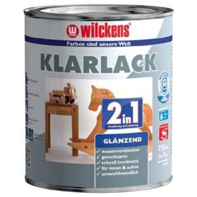 Klarlack 2in1 glänzend 0,375l 10400000030 - Wilckens