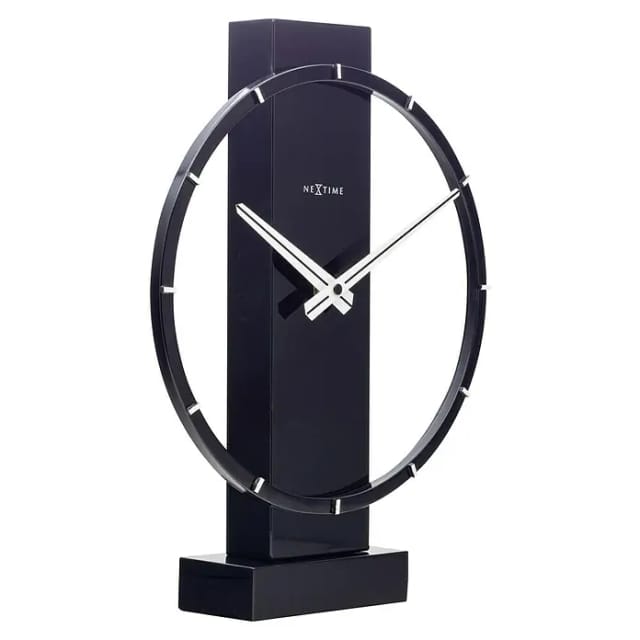Nextime - Tisch- Wanduhr Carl Small 34 x 27 cm schwarz Wanduhren