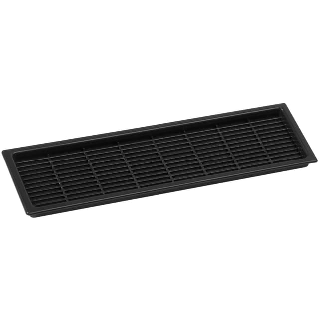 Vasalat - Lüftungsgitter Abluftgitter Möbelbeschlag 222 x 123 mm Kunststoff schwarz
