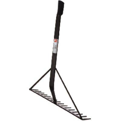Spaten Teerrechen 16 Zinken schwarz lackiert - Ideal