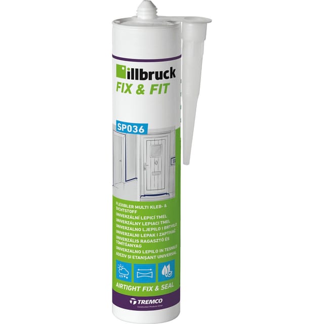 Illbruck - SP036 Fix & Fit, Kleb- und Dichtstoff 310ml grau