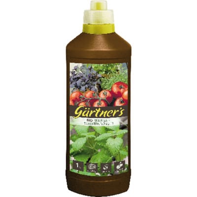 Gartners - Bio Dünger für Kräuter + Tomaten, 1 l