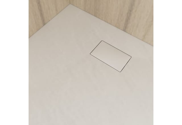 Smc Duschwanne Duschtasse Brausewanne Weiß Steinoptik 32mm Extraflach Anti-Rutsch 80x80 cm - Witen&nock