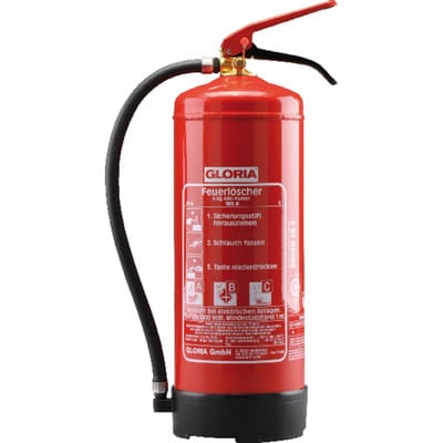 Pulverfeuerlöscher pd 12 g a 12kg m.Dauerdruck Brandkl.55 a 233 b c m.Wandh.