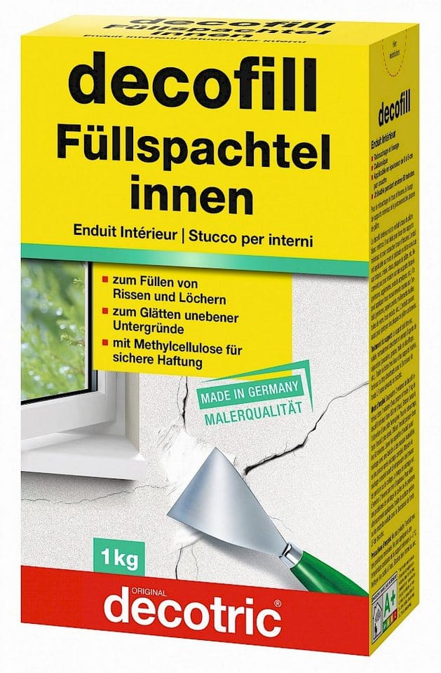 Decotric - Decofill Spachtelmasse 1 kg, innen