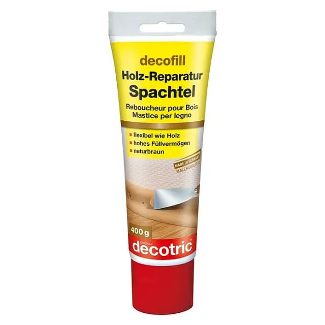 Holz-Reparatur-Spachtel 400 g Holzpaste & Holzkitt - Decotric