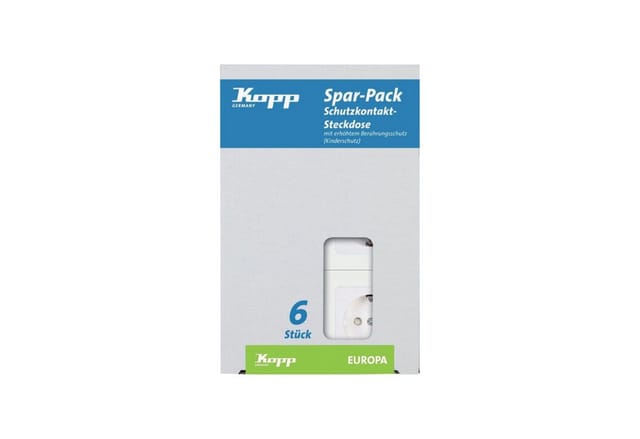 Profi-Pack a 6 Schuko- Steckdosen up eur arkt.ws - Kopp