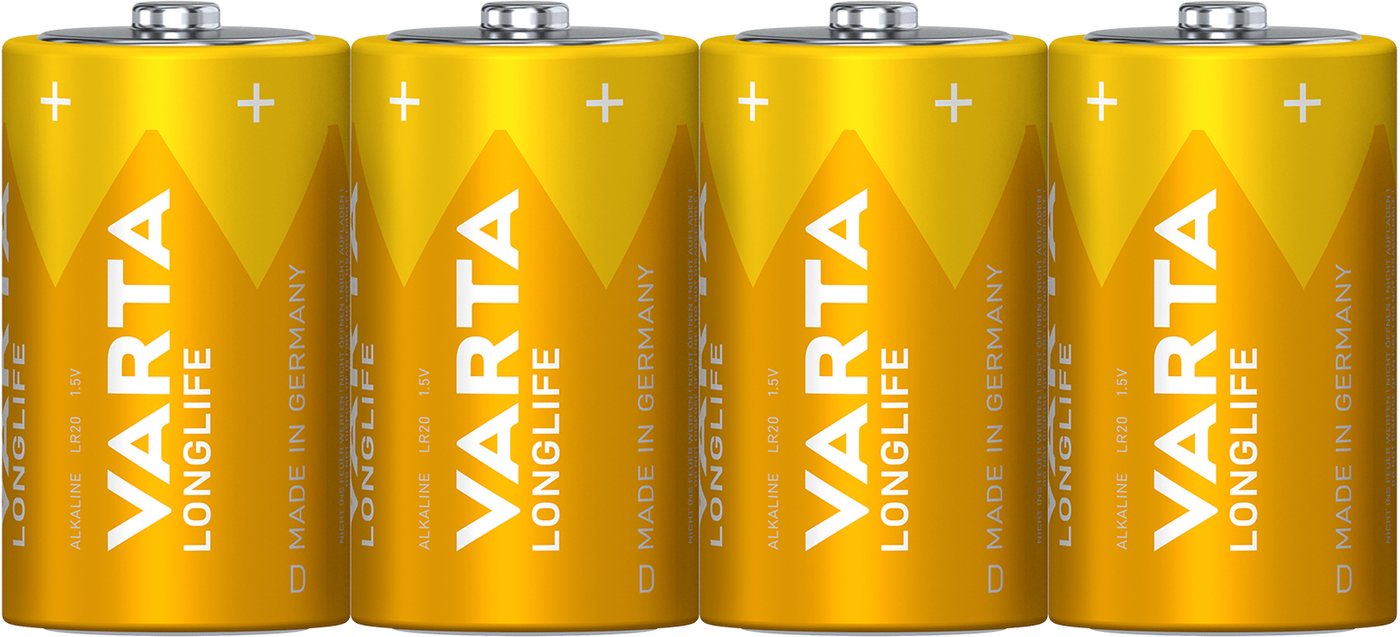 Longlife Extra Mono /D/LR20 4er Folie, 1,5V - Varta