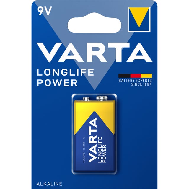 9V-Blockbatterie longlife, Power, 1St. - Varta