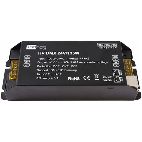 Led-trafo Deko-light Basic Dim Cv Hv Dmx 24 V 5.63 A