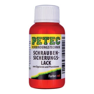 Schraubensicherungslack 20ml rot - Petec