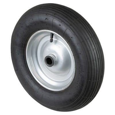 Bs Rollen - Luftrad C90 402 400/100mm Nabenl. 75 Bohr. 25 Rillenprofil