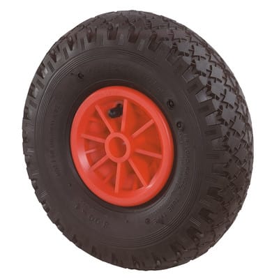 Bs Rollen - Luftrad Rad-Ø 260 mm Tragfähigkeit 100 kg Ersatzrad Stollenprofil Gleitlager