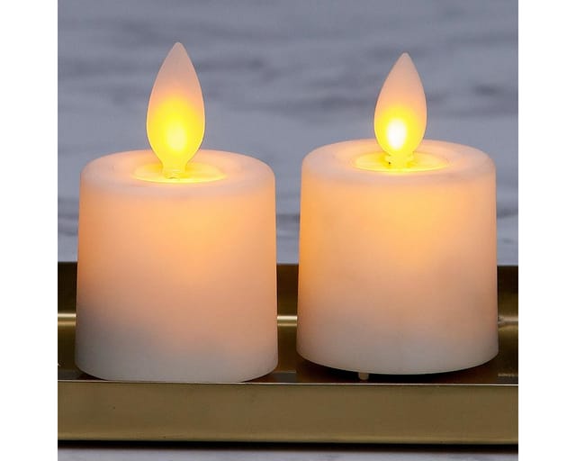 LED Kerzen-Set -M-Twinkle', flackernd, weiß, 6cm