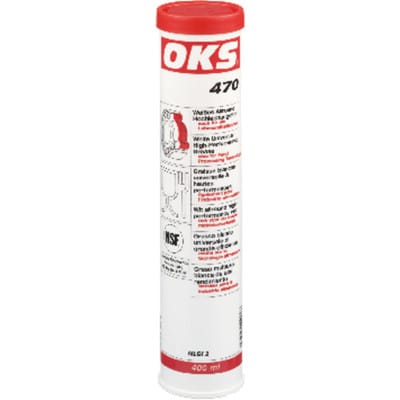 Weißes Allround-Hochleistungsfett OKS 470 weiß nsf H2 400ml Kartusche