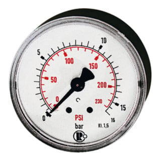 FP - Riegler Standardmano, Kunststoff, g 1/8 hinten, 0 - 16,0 bar/230 psi, Ø40