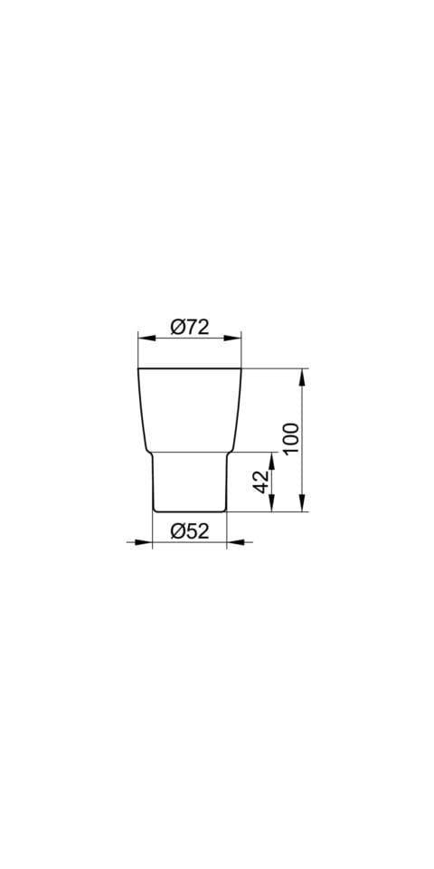 Zahnputzglas Smart/City2 Echtkristallglas ohne Halter 02350009000 - Keuco