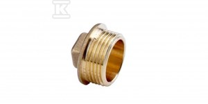 Messingstopfen 6/4" Gelb