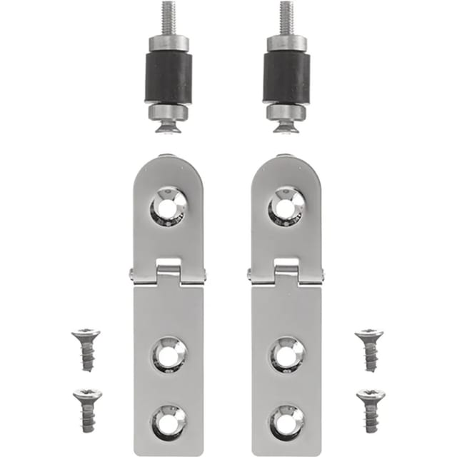 Duravit - Scharnierpaar für Urinaldeckel Fizz 0061231000 ohne Absenkautomatik, chrom