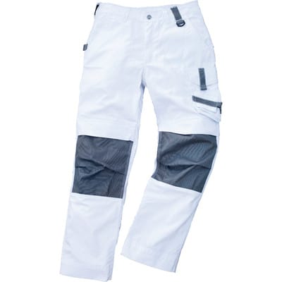 Excess Professional Workwear - Excess Arbeitshose Champ, Gr. 52, weiß/grau