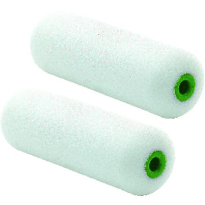 Nölle Profi Brush - Lack-Walze Superfein 10 cm 2er-Set ø 35 mm, Rundung bügelseitig