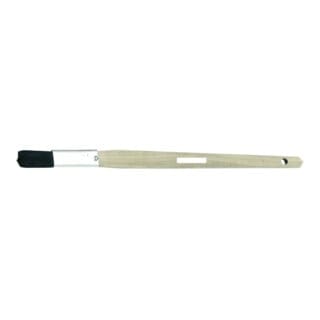 Plattpinsel schwarz gerade 20 mm reine schwarze Chinaborste, Weißblech