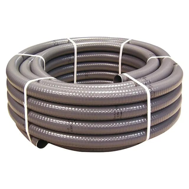 Rohr halbstarr PVC grau 25 m und 50 mm Durchmesser 40557